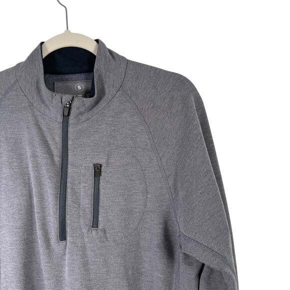 Free Fly Bamboo Flex Quarter Zip Shirt Grey Performance Outdoor Mens Small - Picture 2 of 6